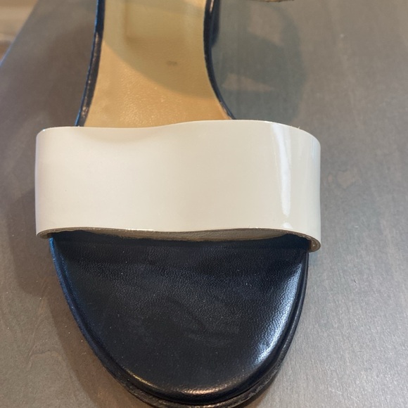 M. Gemi Italian made black and white strap sandal. Thick heel. Size 36 or US 6 - Picture 7 of 10